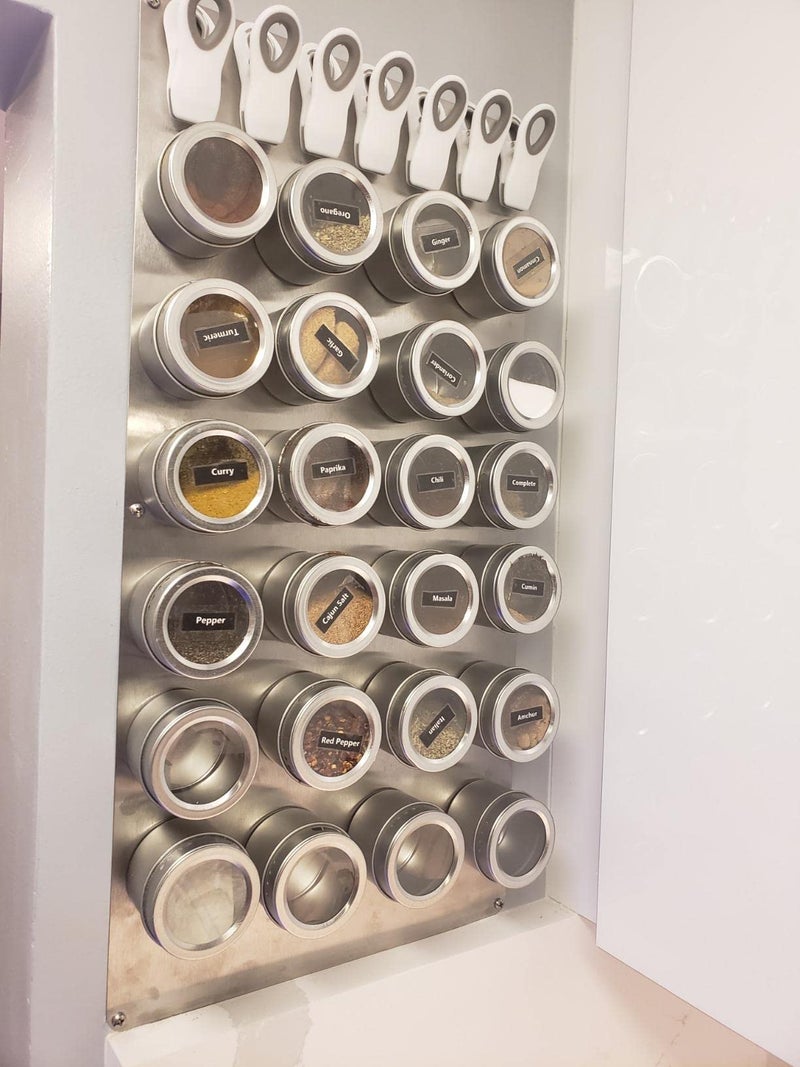 CMS MAGNETICS - (48 inÂ²) 6x8 Stainless Steel Sheet Metal with 1mm Thickness | Bulletin Board to Hang Your Magnets, Magnetic Spice Jars, Office, Jewelry, Crafting, Cabinets, Kitchen Splash Guard - Image 2